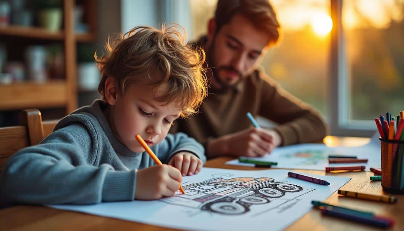 Illustration: Guide pratique et inspirations pour réussir un coloriage de camion grue