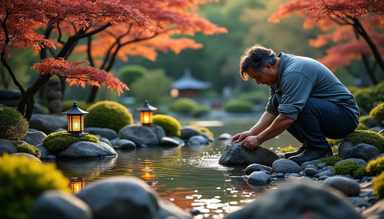 Illustration: Les éléments essentiels d’un jardin japonais conçus par un paysagiste