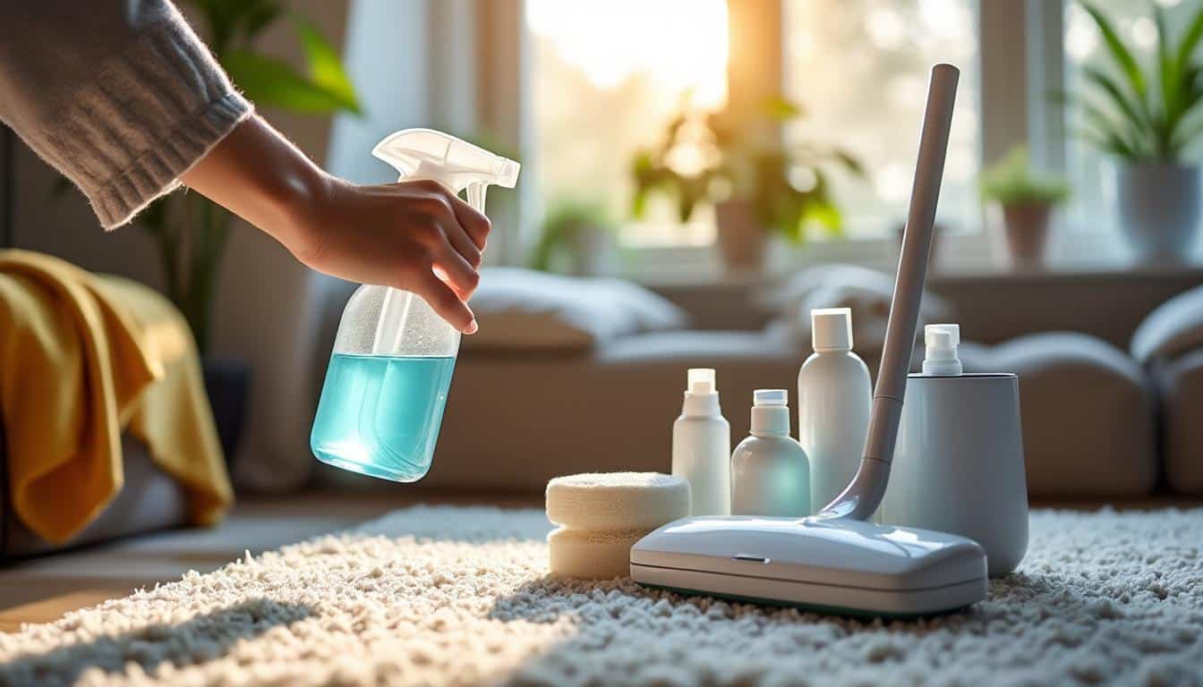 Illustration: Définition et typologie des produits pour nettoyer les moquettes