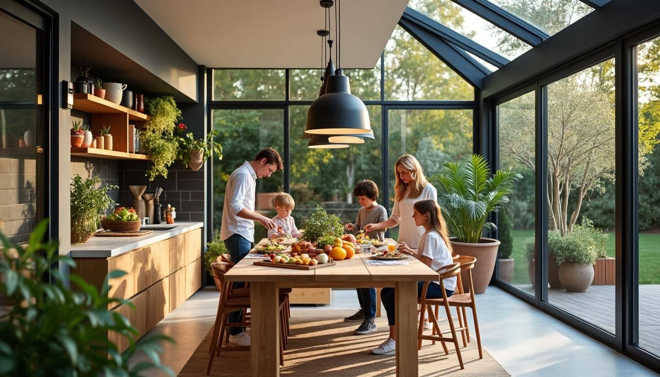 Illustration: Définition et principes d’une véranda cuisine