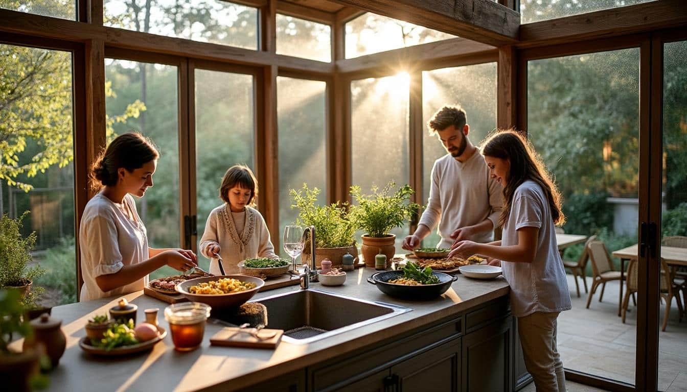 Illustration: Avantages et inconvénients d’une cuisine dans une véranda