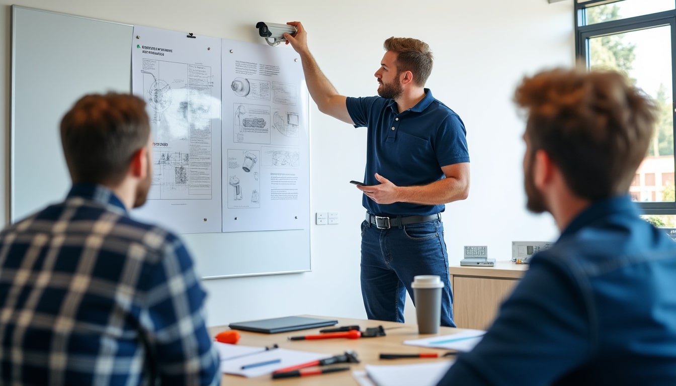 Illustration: Objectifs et modalités de la formation de technicien en alarme et vidéosurveillance