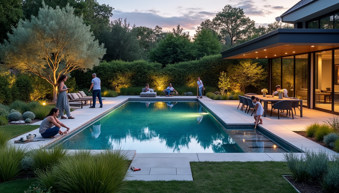 Illustration: Étapes clés pour réaliser un jardin paysager piscine réussi