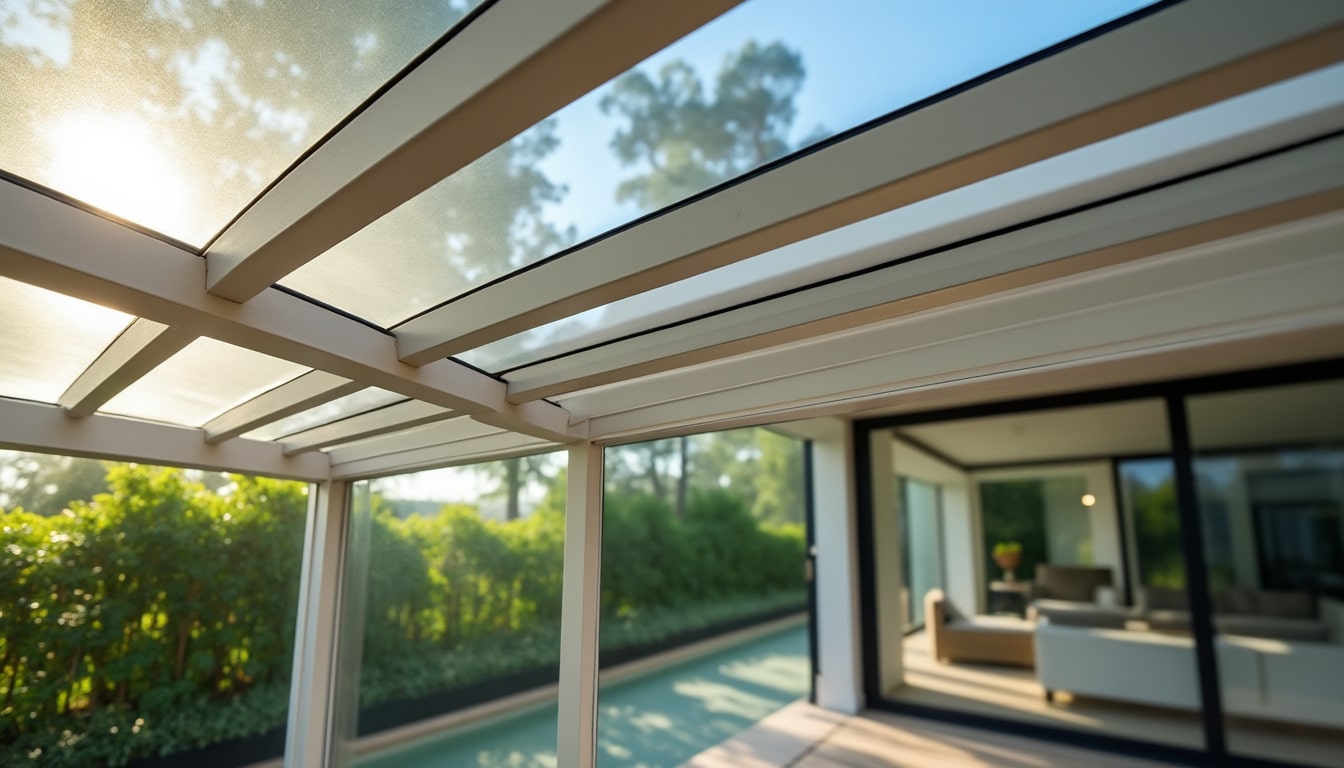 Illustration: Définition et rôle du joint de véranda en polycarbonate