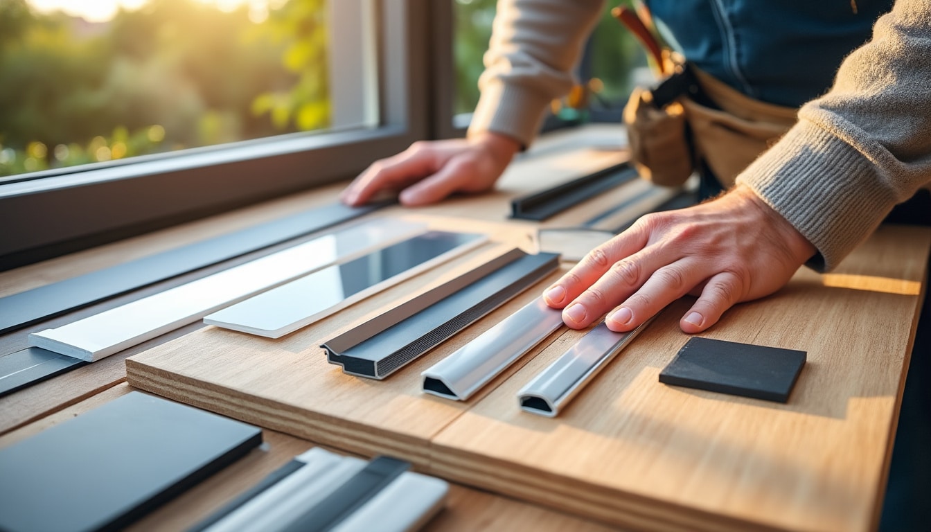 Illustration: Les différents types de joints pour véranda en polycarbonate