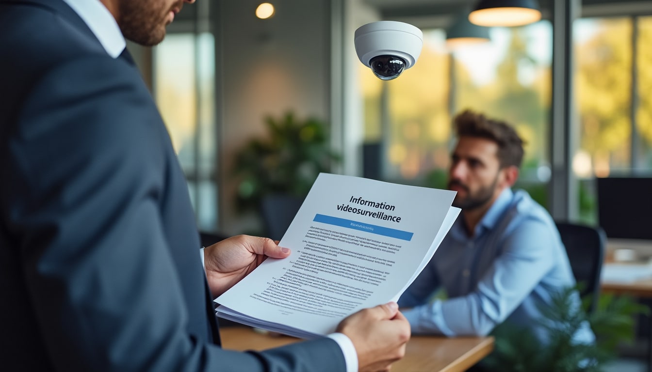 Illustration: Contexte légal de la vidéosurveillance et information des salariés au travail