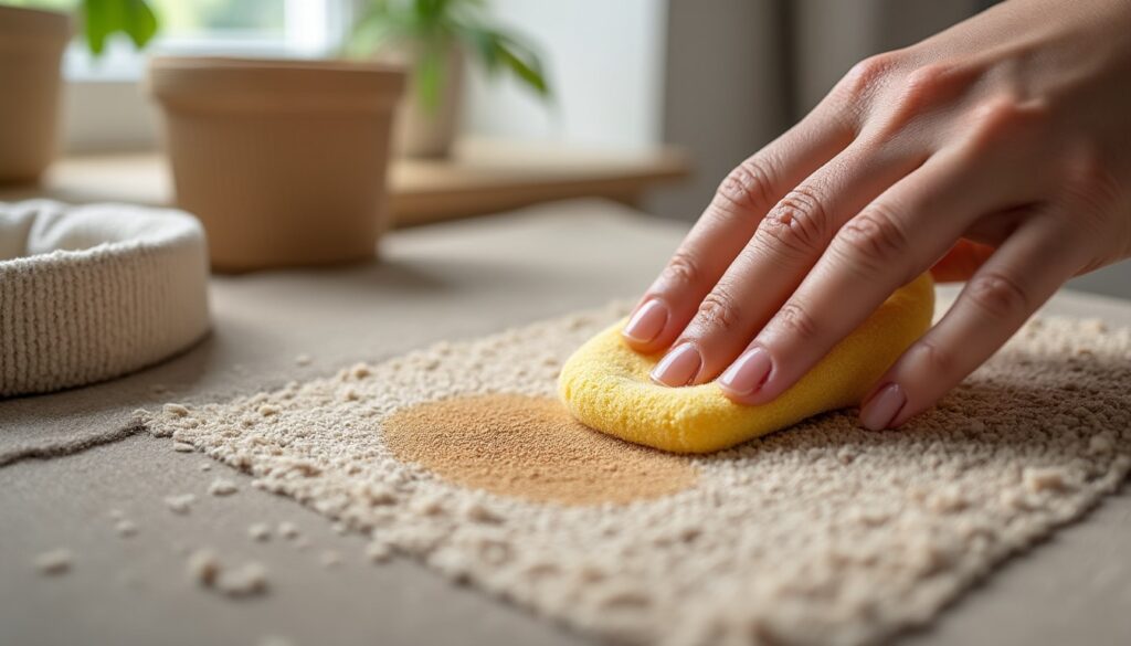 Nettoyer une tache sur une moquette : méthodes et astuces efficaces