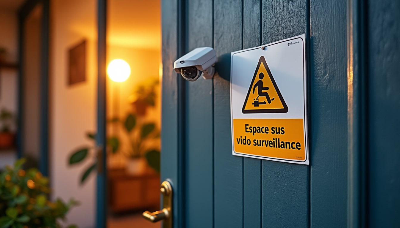 Illustration: Réglementation et lois encadrant l’obligation d’affichage de la vidéosurveillance chez un particulier