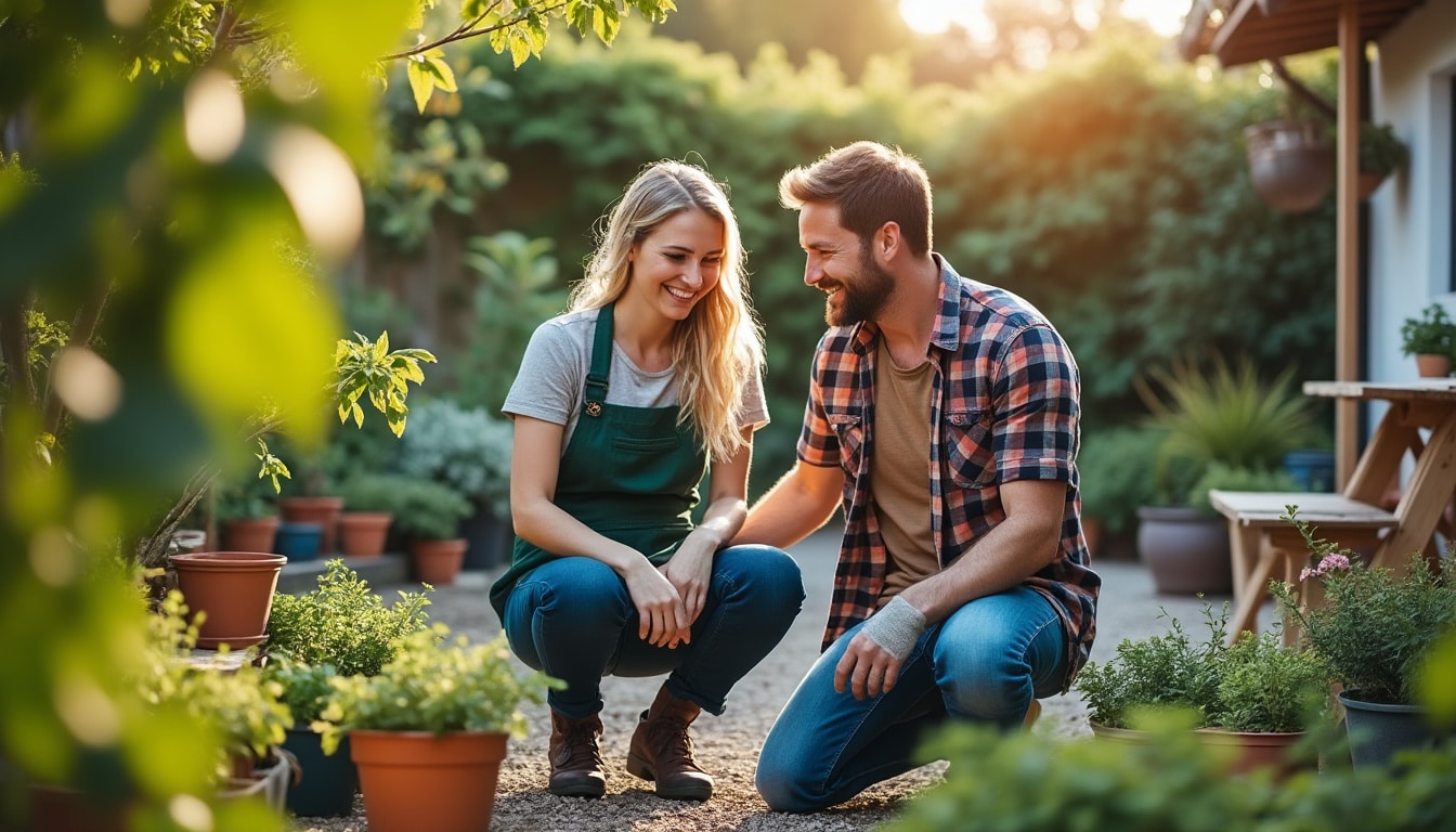 Illustration: Avantages de faire appel à un paysagiste pour un petit jardin à domicile