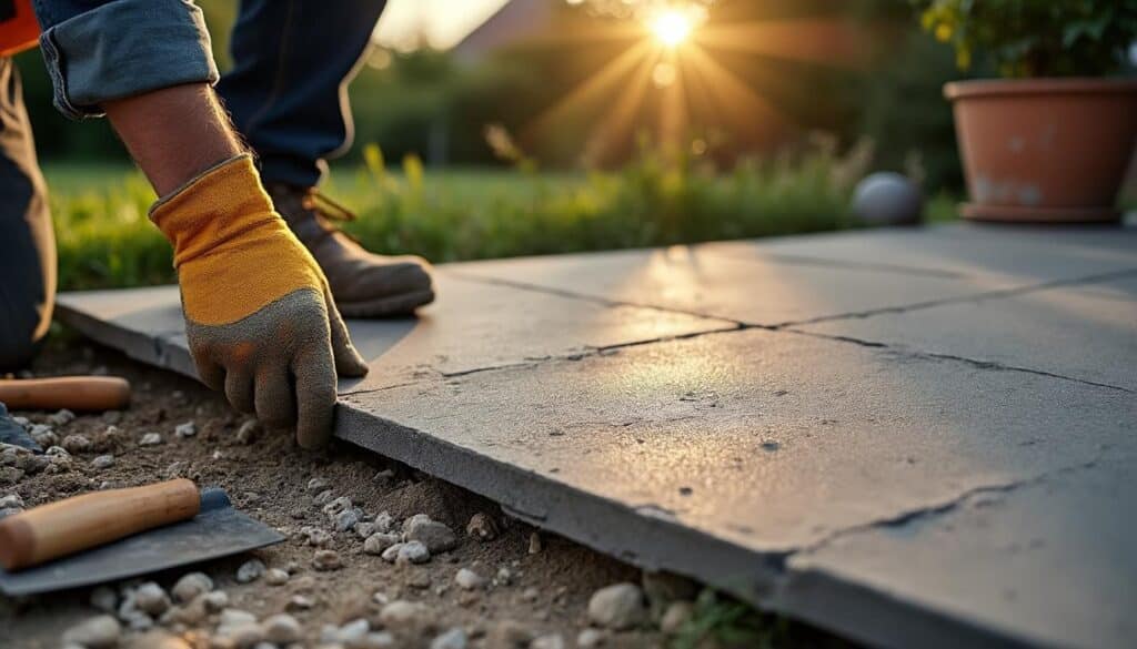 Comment remédier à un support instable sous une dalle de terrasse ?