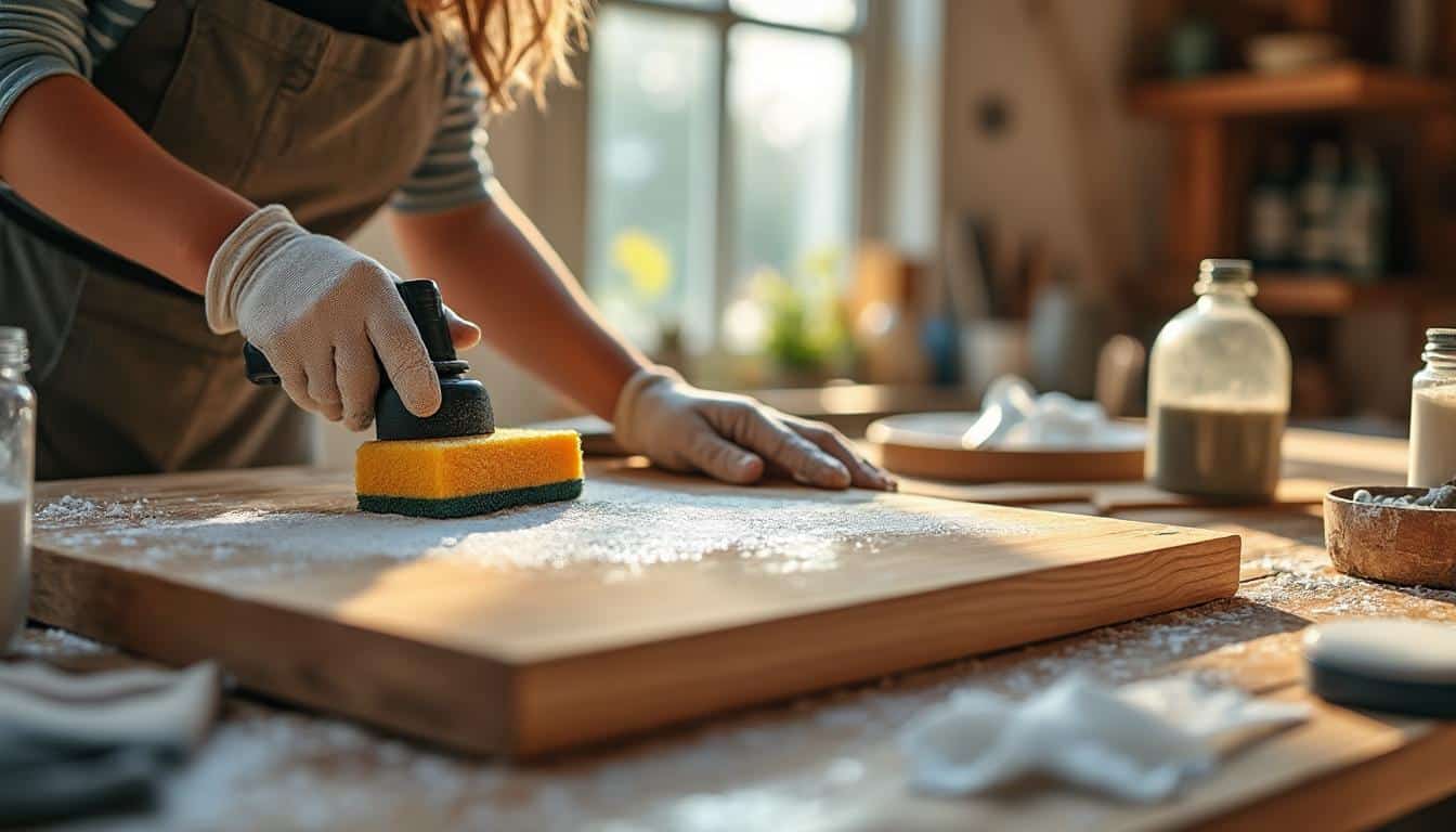 Illustration: Les étapes indispensables pour bien préparer un lambris vernis avant peinture sans poncer