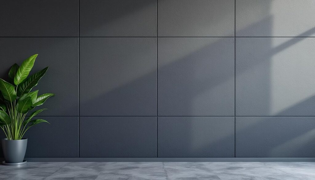 Lambris PVC gris anthracite : élégance et résistance pour vos murs