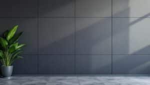 Lambris PVC gris anthracite : élégance et résistance pour vos murs