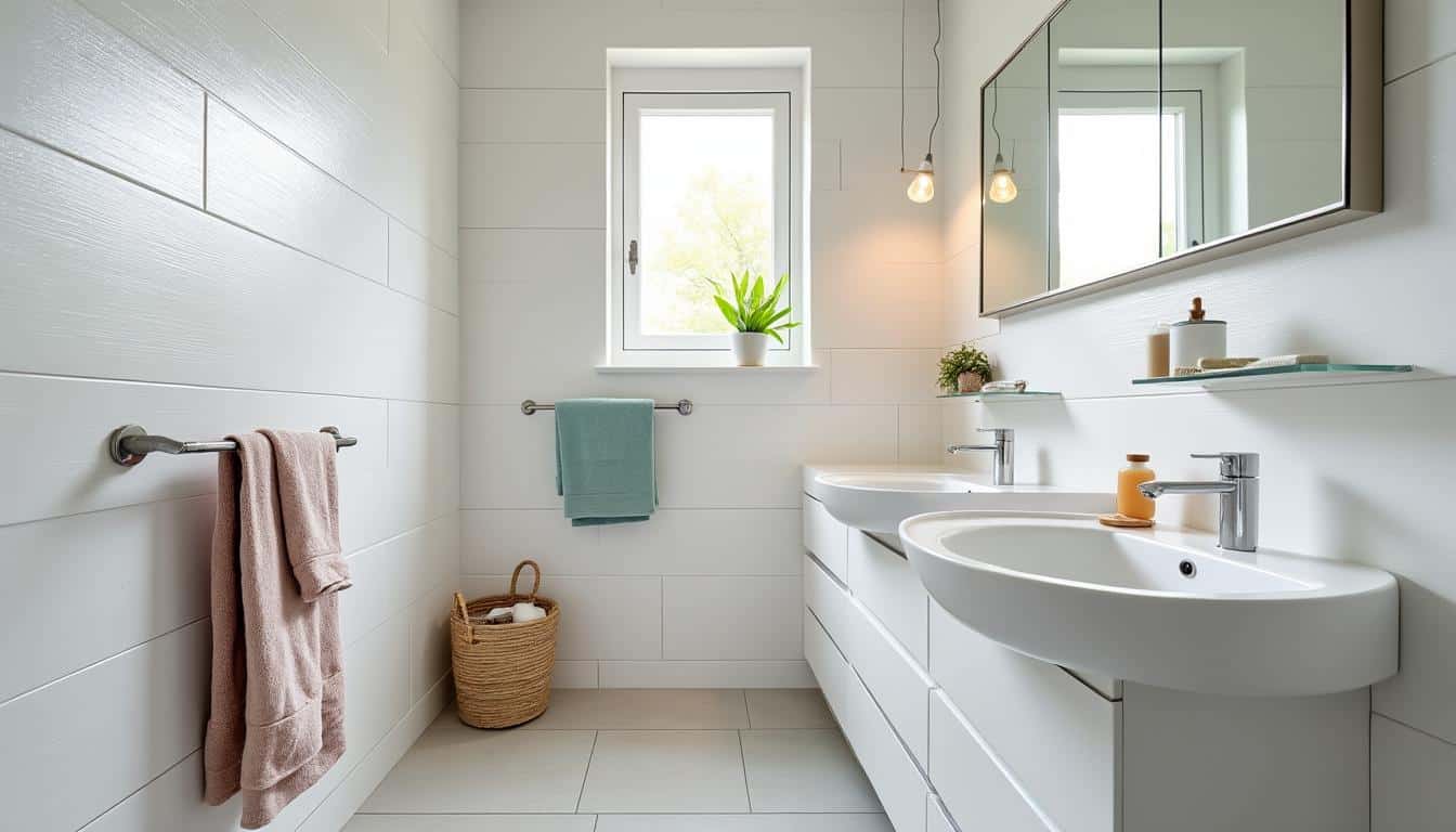 Illustration: Pourquoi privilégier le lambris PVC pour habiller murs et plafonds de votre salle de bain ?