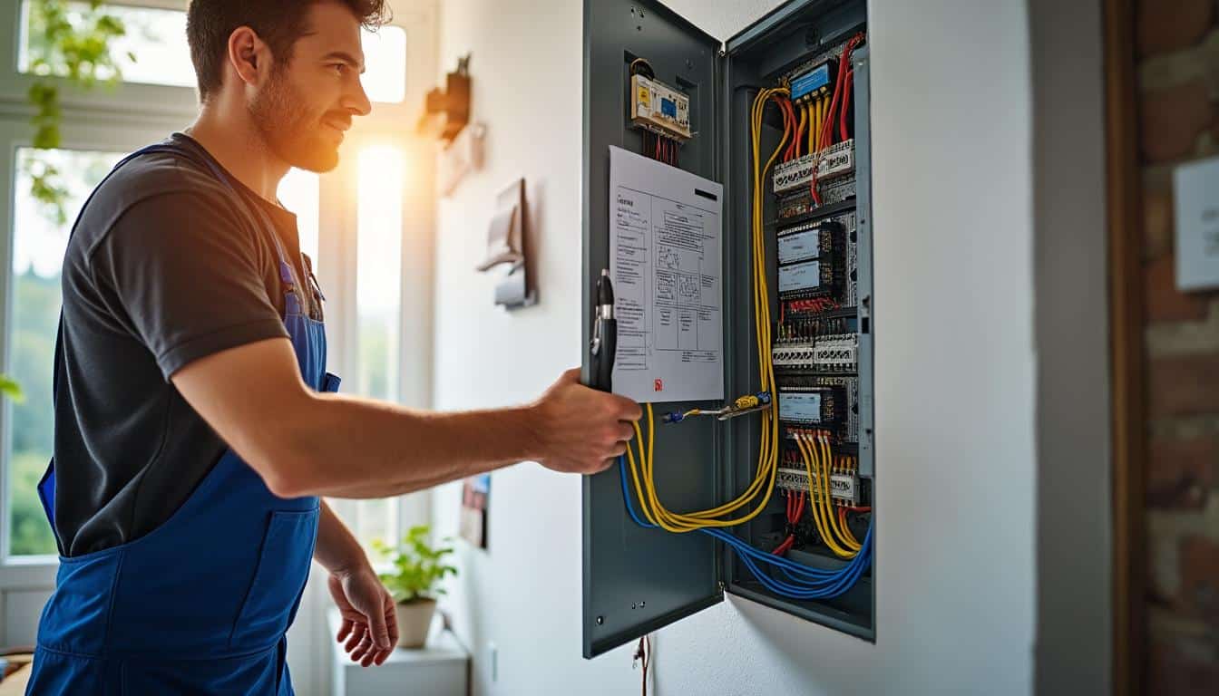Illustration: Comprendre le fonctionnement d’un tableau électrique en triphasé pour maison