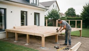 Construire une terrasse sur pilotis étape par étape