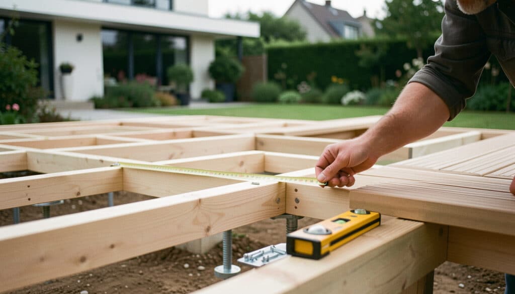 Espacement des lambourdes pour une terrasse en bois